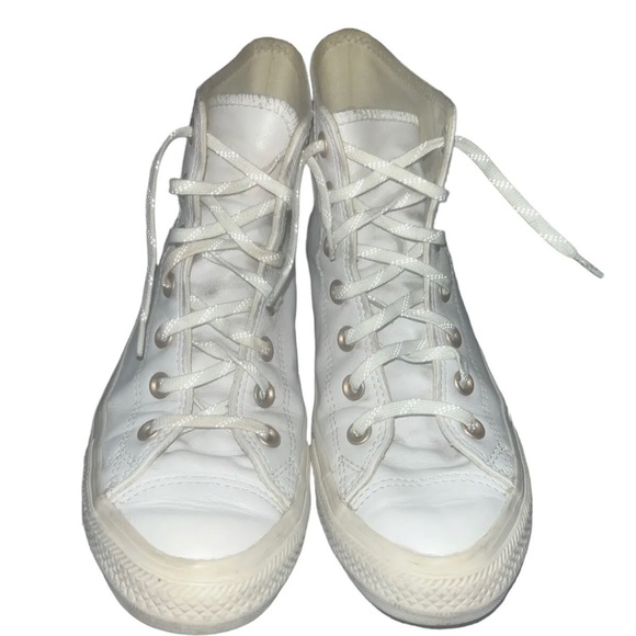 Converse Chuck Taylor All Star leather high tops white - Picture 4 of 6